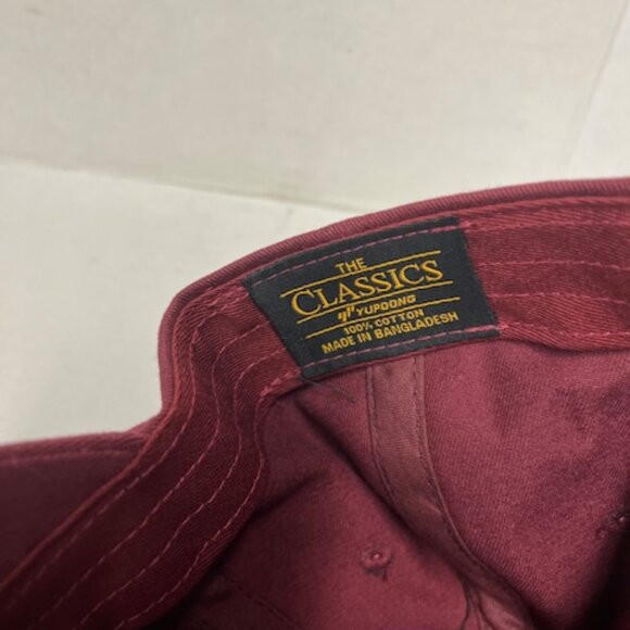 Yupoong Classics Lucchese Adjustable Burgundy Hat- NEW - Picture 4 of 5